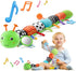 HEMRLY Baby Sensory Toy 0-6 Months, Musical Stuffed Caterpillar Plush with Teether, Crinkle,
