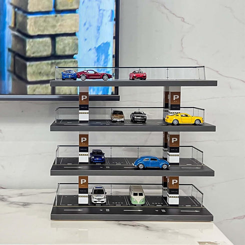 1/64 Die-cast Car Display Case, Alloy Car Model Display Box, Transparent Acrylic Dustproof Display Case for Hot Wheels