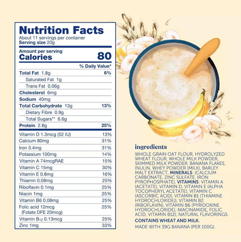 Kendamil Banana Oatmeal USA