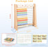 100 Counting 112 Counting Abacus for Kids Math - Wooden Abacus with Sticks and Math Cards, Toys for Preschool Learning