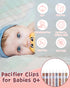 8 Pack, 8PB25 babygoal Baby Pacifier Clips Pacifier Holder Clips Fits for Most Pacifier and Binkies-Neutral Color