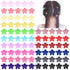 choicbaby 80PCS Baby Hair Clips for Girls, 16 Different Colors, Cute Mini Flower Hair Accessories for Infants