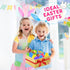 24 Packs 2.8 Duchong Prefilled Easter Eggs with Cars Toys for Easter Eggs Hunt, Plastic Eggs with Pull-Back