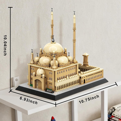 Mohammed Set, 620 Mosque of Ali Cairo Building Alabaster Mosque Architecture Model Pcs, Islamic Gift for Ramadan & Eid