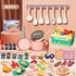 Funpynani 80pcs Set Playset Pretend Play Kitchen for Toddlers, Kids Cookware