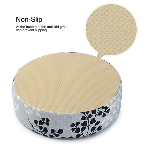 Zicac Kids' Anti-Slip Chair Booster Seat - High Chair Dining Seat Pad Dismountable Round Booster Seat Cushion (Dark
