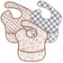 Bumkins Bibs for Girl or Boy, SuperBib Baby and Toddler for 6-24 Months, 3-pk Palms and Checks