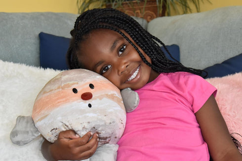 12" 0+ Celestial Buddies Jupiter Buddy | Soft Stuffed Plush, Embroidered Features, Fun Planet Facts Tag for Kids STEM