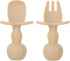 6 Pack Baby Spoons and Forks Set, Silicone First Stage Self Feeding Infant Toddler Utensils, BPA Free Baby Essentials