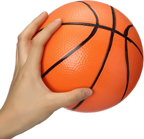 Gejoy 7-Inch Mini Basketballs - Set of 3 with Ball Pump Needles - Inflatable Toy Balls for Indoor/Outdoor Sports, Orange