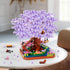 Set, Sets, 14+ (2200PCS) HIGH GODO Cherry Blossom Bonsai Tree Micro Building Japanese Sakura Tree House Model Flowers