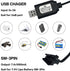 BaiWeiDun 7.4V SM-3PIN 7.4V 2S 1) USB Charger Cable with Plug Compatible RC Car RC Plane RC Tank RC Boat and Other