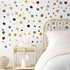 Epakh 296 Pcs Polka Dots Wall Decal, Colorful Boho Rainbow Kids Playroom Decor, Peel and Stick Modern Sticker