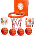 Bath Toys - Bathtub Basketball Hoop for Kids, Mini Basketball Hoop with 3 Suction Cups and 4 Soft Balls