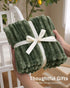 30x40 Inches HOMRITAR Baby Fleece Blanket - Soft Fluffy Plush Swaddle for Infant & Toddler, Reversible Striped Crib