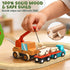 Set 2-4 Set 3 4 5 6 Lehoo Castle Wooden Train for Toddlers - Wooden Train Track for Kids, Farm Animal Train Toys
