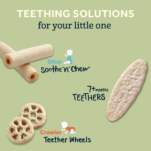 Gerber Snacks for Baby Teether Wheels, Banana Cream, 1.48 Ounce, Pack of 6