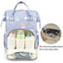 Yusudan Backpack Elephant Diaper Bag for Baby Girls, Mom Waterproof Large Nappy Bags for Women
