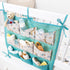 Baby Crib Side Organizer - Organizer Tote Bag - Nursery Storage Bin for Changing Table | Portable Car Travel Organizer (Blue) by BABY SHOWER CHOCOLATE
