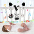 Hanging Rattle Toys for Crib Mobile - Car Seat Toys for Babies 0-6 Months, Black and White High Contrast Baby Toys