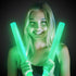 Fun Central LED Foam Sticks - 12 Pack, 16-Inch, 3 Light-Up Modes for Mardi Gras & St Patricks Day (Green)