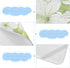 SyXIOP 28" 52" Fluorescent Green Floral Leaf Kids Cooling Baby Crib Mattress Cover x Breathable Crib Padding