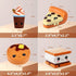 Anboor 4 Pcs Kawaii Scented Squishies: Smore, Waffle, Cake, Pizza, Coffee Cup, Soft Slow Rising Stress Relief Toy