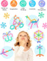 NiToy 100PCS 3+, Snowflake Interlocking Building Block Educational Toy for Kids Ages Multi-Color Solid Plastic Early