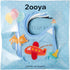 7Pcs Cotton Waterproof Baby Bibs with Hook Loop Closure, Keepsake Gift for Newborns
