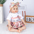 20-22 inch 3Pieces Reborn Baby Dolls Girl Clothes Reborn Newborn Baby Doll Clothes Accessories Printing Suits