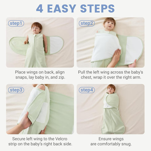 0-6 1.0 Transitional Swaddle Newborn Houdini Proof Baby Sleep Sack Months TOG