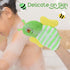 Sibba 6 Pcs Baby Bath Mitt Washcloths Gloves, Gentle Cute Exfoliating Wash Mitt Animal Pattern, Baby Mittens Bath Towel