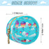YETTASBIN Hot Air Balloon Portable Pacifier Holder Case with Metal Hook Buckle & Zipper for Diaper Bag and Stroller