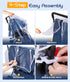 Double Stroller Rain Cover, Weather Shield for Side by Side Baby Double Stroller, Universal Waterproof Stroller Cover