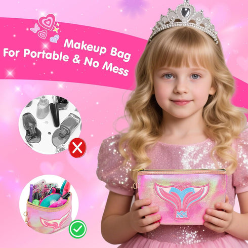 Set 7-12 Amagoing Kids Nail Polish for Girls, Girls Nail Kit Ages with Nail Dryer, Quick-Dry Nail Polish, Nail Art