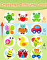 Bekayshad 12 Pack Wooden Puzzles for Toddlers, Animal Jigsaw Montessori Toys, Educational Gifts for Ages 1-3