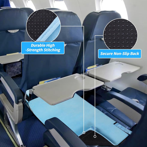 Toddler Airplane Bed, Portable Kids Airplane Seat Extender, Airplane Travel Essentials for Toddlers, Comfortable