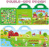 Reusable Sticker Book for Kids, Farm Stickers Educational Learning Toys for Toddler Girls Boys