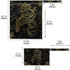 visesunny 2Pcs Gold Dragon Wet Bag with Zippered Pockets Washable Reusable Roomy