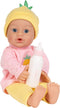ADORA 11" Soft Cuddly Baby Doll - Blue Eyes, Blonde Hair, Bottle, Beanie, Pink/Yellow - Amazon Exclusive