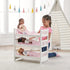 Badger Basket Pink Stripe Convertible Doll Bunk Bed with Storage Baskets & Personalization Kit for 20 inch Dolls