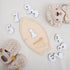 TTMerriwood 112 Set, Wooden Surfboard Baby Monthly Milestone Sign, Month Photo Prop Beach Wave Design Neutral Nursery
