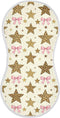 decor gift Cotton Newborns Burp Cloths Soft and Absorbent? Leopard Printed Star Pink Baby