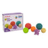 Miniland 6 Sensory Balls - Natural Rubber Teething Toys for Babies to Toddlers Age 4, Multi-Sensory Stimulation