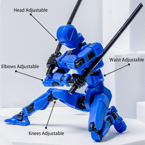 9PCS T-13 3D 13 Dummy 13 (9 EIMONEY Assembly Completed Action Figure Printed Multi-Jointed Movable,Lucky Action