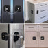 Refrigerator Lock with Key, 2 Pack Fridge Locks for Freezer, Cabinets, and Drawers with 4 Keys