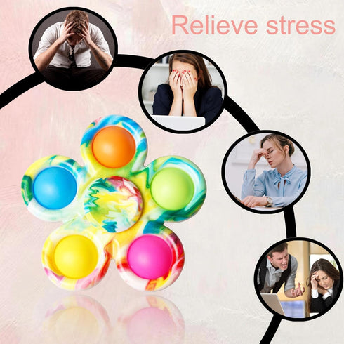 32PCS, Fidget Spinner Bulk Sensory Toys for Kids and Adults, Stress Relief for ADHD and Autism, Perfect Birthday