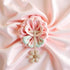 ZhangyiHot 1Pc White Stylish Flower Pacifier Pendant Pacifier Holder Ornament,Soft Cloth Leash and Keep Your Secure