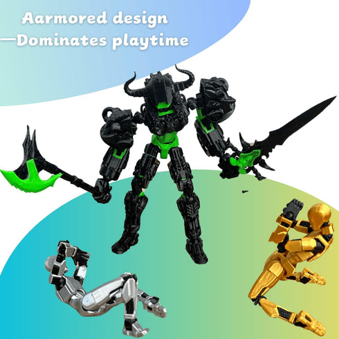 13 3D T13 13 13 Dummy 13 ULTHOOL Titan Action Figure,Assembly Completed Printed Multi-Jointed Movable Robot with Full
