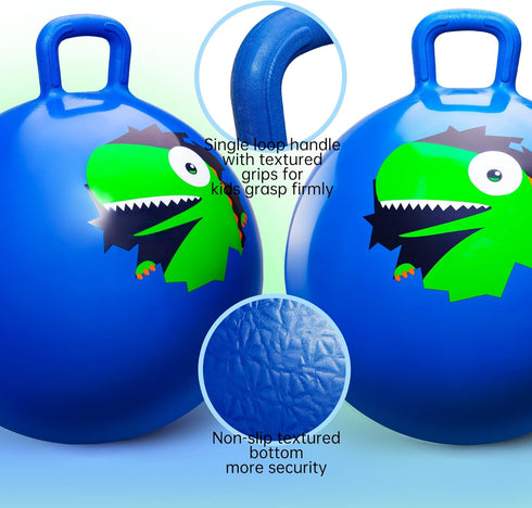 Hopper Ball - Hopping Toys for Kids, 18inch Bouncy Ball with Handle for Boys Girls Aged 3-8
